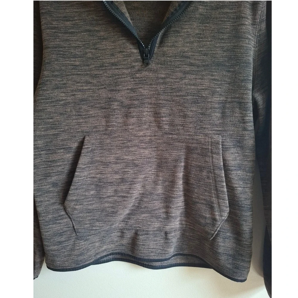 Banana Republic 1/4 Zip Tigers Eye Fleece Pullover Gorpcore Cozy Casual Unisex M
